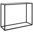 thumbnail image 1 of vidaXL Table Console Transparent 100x35x75 cm Verre Trempé, 1 of 4