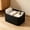 Black-BK, variant on MMJ Woven Storage Basket Cotton Linen Multipurpose Bin for Toys Snacks Books Dirty Clothes 14.57x9.84x8.66in Black White