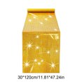 thumbnail image 2 of BSJJY Table Runner Polyester Mirror Sequin Checkered Shiny Glitter Party Decor for Wedding Birthday Banquet Home Table Setting Gold, 2 of 5