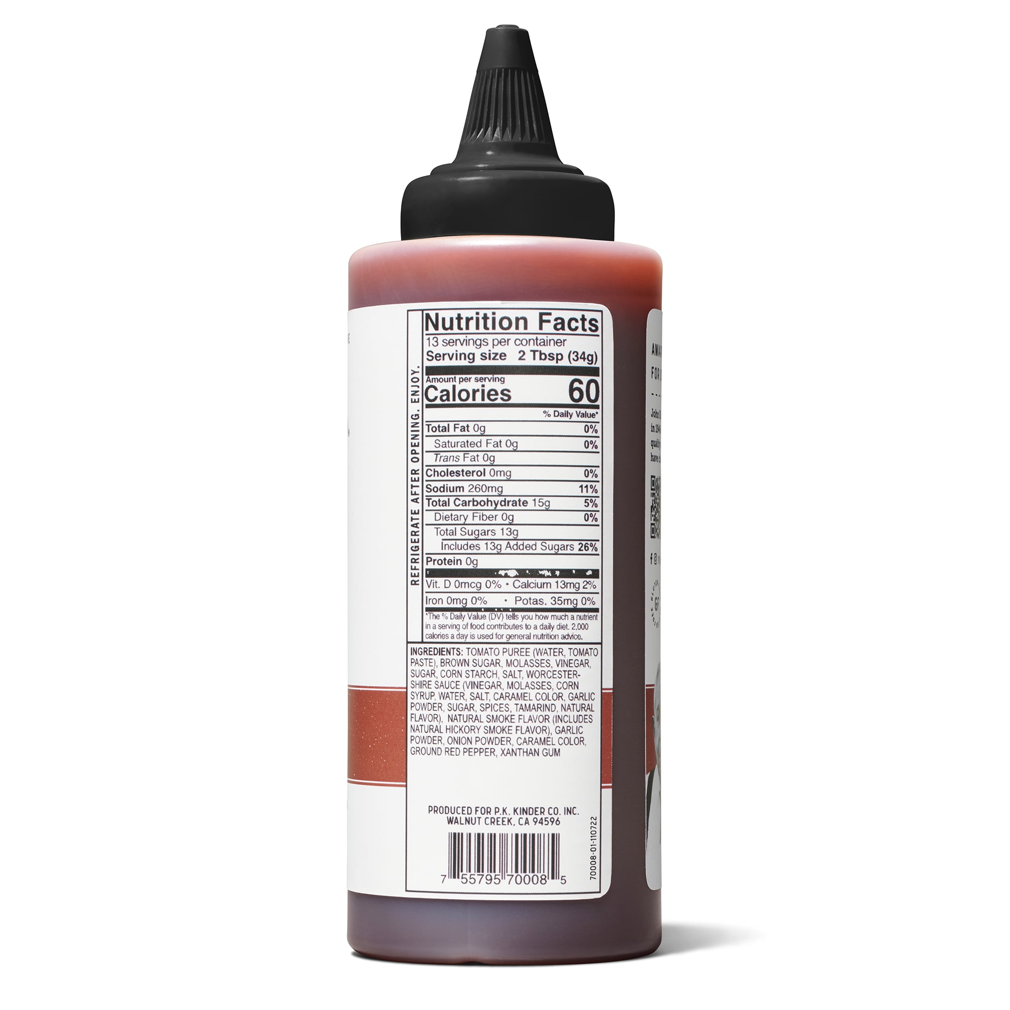 (2 pack) Kinder's Hickory Brown Sugar Barbecue Sauce, 15.8 oz