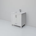 thumbnail image 5 of Jacques 30 in. W x 22 in. D White Bath Vanity, White Quartz Top, and Faucet Set, 5 of 9