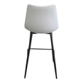 thumbnail image 4 of Moe's Home Collection Alibi 26" Faux Leather Counter Stools in White (Set of 2), 4 of 5
