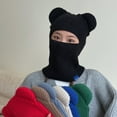 thumbnail image 2 of Écharpe Tricotée Protection des Oreilles Unisexe Hiver Extérieur Écharpe Intégrée Bonnet Accessoires de Costume, 2 of 10