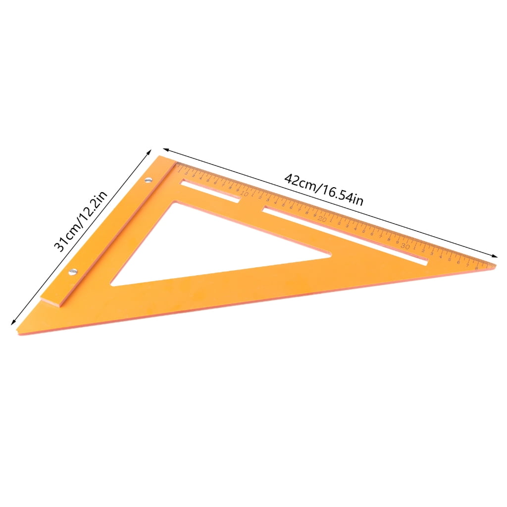 Woodworking Tool Ruler 3D Measuring Ruler Protractor Scribing Ruler Hole Positioning Marking Ruler