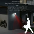 thumbnail image 5 of Waterproof LED outdoor wall light with motion sensor, dusk-to-dawn, for porch/garden/pathway, modern black/white design, 5 of 8