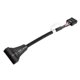thumbnail image 2 of Adaptador de cable jixopn USB 2.0 de 9 pines para placa base hembra a USB 3.0 de 20 pines para carcasa macho, 2 of 6