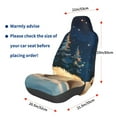 thumbnail image 3 of Balery Starry Sky Sleep White Bear Pattern Car Seat Cover - Soft & Breathable Front Premium Covers with Non-Slip Protector Fits Most Automotive, Vans, SUVs, Trucks - 1 Unit, 3 of 5