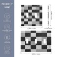thumbnail image 2 of Yayeee Toggle Light Switch Wall Plate 3-Gang 6.37"x4.48" Decorative Outlet Cover, Black and Gray Plaid Pattern, 2 of 7