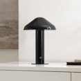 thumbnail image 4 of SAFAVIEH Jace Modern Black Metal Table Lamp with Black Shade, 4 of 6