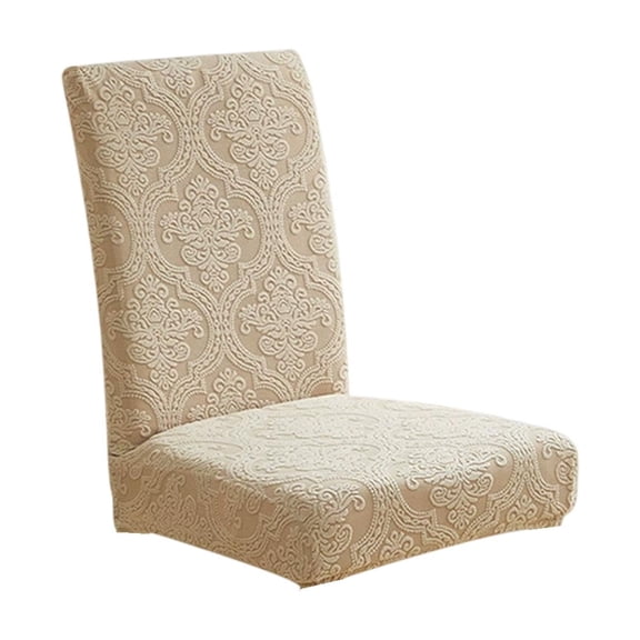 Chair Covers for Dining Chairs, Thickened High-Elastic Polyester Cover 60x48x46cm with Integrated Backrest, Skidproof Dining Chair Seat Covers