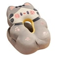 thumbnail image 2 of Cute Animal V Shape Nap Pillow, V Shape Nap Pillow Cute Cartoon Patterns  For Office Grey Cat, 2 of 8