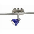 thumbnail image 2 of Benjara BM225637 5 Light 120V Metal Track Light Fixture with Textured Shade, Silver & Blue, 2 of 4