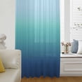thumbnail image 6 of Teal Blue Ombre Sheer Curtains 84 Inches Long, Modern Abstract Art Gradient Aesthetics Light Filering Curtains, Breathable Simi Curtain Privacy Drapes for Living Room Bedroom Window Treatment, 6 of 9