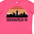 thumbnail image 4 of Inktastic Indianapolis Indiana Skyline Retro Boys or Girls Toddler T-Shirt, 4 of 5