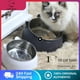thumbnail image 2 of 1PCS Cat Dog Bowl 15 Degrees Raised Non Slip Puppy Base Cat Food Drinking Water Feeder Tilt Safeguard Neck Pet Bowl Accessories ShopWise Round, 2 of 18