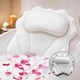 thumbnail image 1 of Almohada para bañera con ventosas resistentes: almohada de malla transpirable para spa que brinda soporte para el cuello, la cabeza y la espalda; cojín de secado rápido para un baño cómodo., 1 of 6