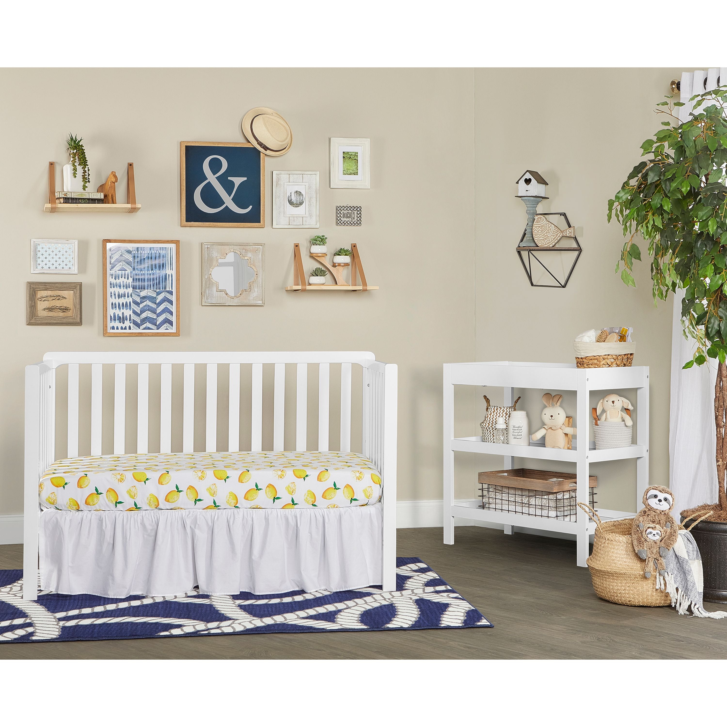 Dream On Me Ridgefield 5-in-1 Convertible Crib, White