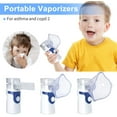 thumbnail image 3 of Máquina inhaladora Mini vaporizador de mano Humidificador de vapor Inhalador de viaje de niebla fría para adultos Niños Gris (Azul oscuro), 3 of 5