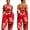 A, variant on Women Floral Print Halter Jumpsuit Sleeveless Backless High Waist Loose Jogger Romper With Pockets Summer Vacation Outfit