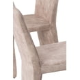 thumbnail image 3 of Modrest Ditka - Modern Beige Velvet Dining Chair (Set of 2), 3 of 5