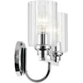thumbnail image 6 of Kichler 55225CPZFLU Gioe 2 Light 14" Wide Vanity Light - Bronze, 6 of 7