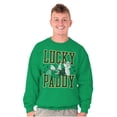 thumbnail image 3 of Popeye St Patricks Lucky Paddy Men's Crewneck Sweatshirt Brisco Brands S, 3 of 6