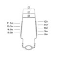 thumbnail image 2 of 8 9 10 11 Soporte de arpa para pantalla de lámpara de 12 pulgadas ALUcSET Kit de arpa de lámpara ajustable que se adapta tanto a la varilla de lámpara estándar como a la base de luz E14 E26 E27 UNO Fi, 2 of 5