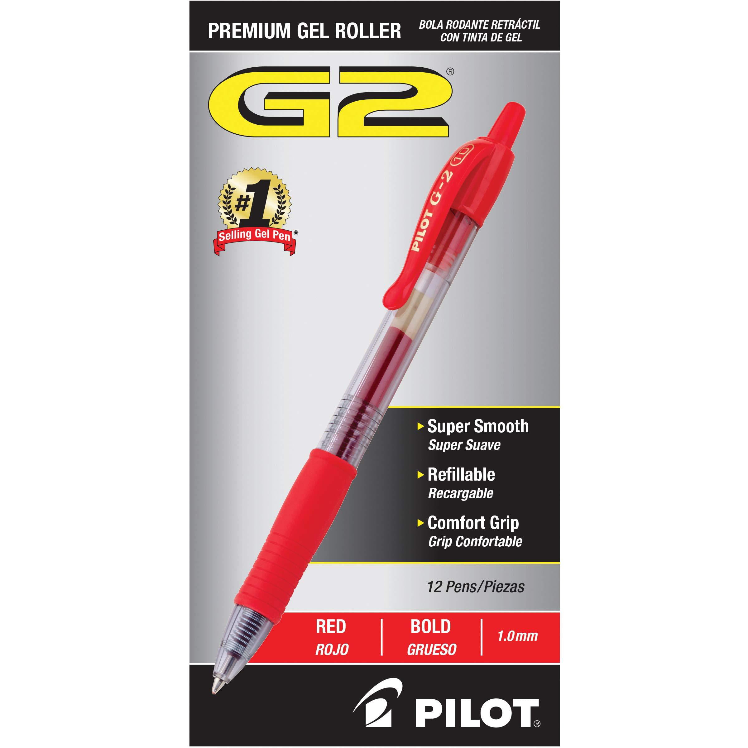 Pilot G2 Premium Retractable Gel Ink Pen Assorted Ink 1mm 8/Pack 31654