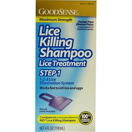 Good Sense Lice Killing Maximum Strength Shampoo, 4 oz - Case of 12