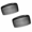 Black, variant on White Large Decorative Hair Side Comb for Women, 4.65 x 3.66 x 1.02 Inches