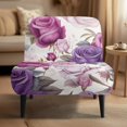 thumbnail image 2 of HELLHERO Rose Pattern Dustproof Stain Protection Armless Accent Chair Cover Protector Decorations Armless Chair Slipcover for Armless Couch, 2 of 8