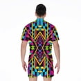 thumbnail image 2 of Ethnic Psychedelic Trippy Short Sleeve Men'S Rompers Casual Summer Jumpsuits Outfit, 2 of 4
