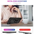 thumbnail image 3 of Designed for Samsung Galaxy A26 5G Case, Military Grade Protective Phone Case Cover with Enhanced Metal Ring Kickstand [Support Magnet Car Mount] Compatible with Samsung Galaxy A26 5G, Black, 3 of 7