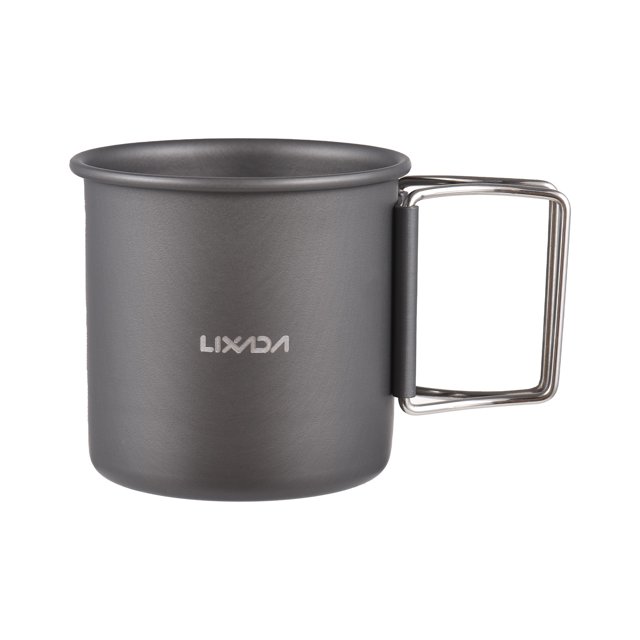 Taza de Viaje con Asa 250ml Aluminio Ligera y Compacta para
