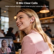 TOZO AI Translation Noise Cancelling Earbuds Wireless, Bluetooth Headphones, 68H Play, 6-Mic ENC Clear Calls, Stereo Bass with APP-32EQ, LED Power Display, IPX8 Waterproof, Fast Pairing & Low Latency