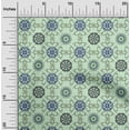 thumbnail image 2 of oneOone Cotton Cambric Mint Green Fabric Asian Suzani Diy Clothing Quilting Fabric Print Fabric By Yard 42 Inch Wide, 2 of 5