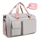 thumbnail image 1 of Bolsa de Viaje Tipo Duffel, Bolsa de Fin de Semana Plegable para Mujer, Bolsa de Noche con Compartimento para Zapatos, Bolsa Deportiva Impermeable con Bolsa de Aseo para Hospital, Gris, 1 of 9