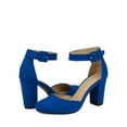thumbnail image 4 of Zapatos DREAM PAIRS Angela Tacones de Gamuza Azul Real Talle 8.5, 4 of 7