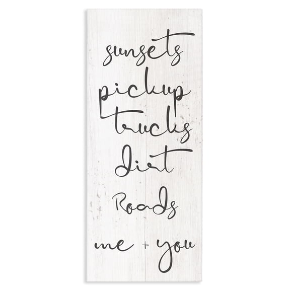 Stupell Industries Traditional Me & You Country Romance Phrase Canvas Art, 17 x 40, by Lil' Rue
