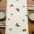 thumbnail image 5 of Table Runners 60 Inches Long Dress Scarves, Beige Spring Floral Butterfly Farmhouse Kitchen/Dining Table Runner, Small Coffee Tablerunners, Farmhouse Flowers Botanical 13x60 Inch, 5 of 9