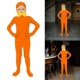 thumbnail image 2 of Orange Theme Costume Set For 01-06 Models Adult Size Including Fake Beard Eyebrows And Jumpsuit, 2 of 5