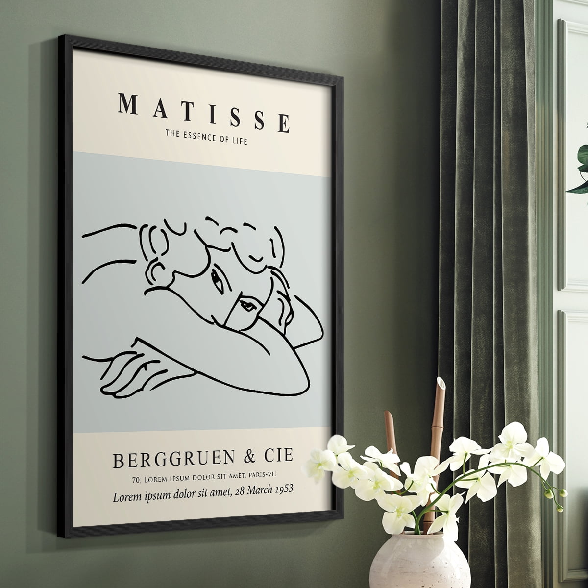 Matisse L Framed Print - Solid Wood