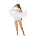 thumbnail image 2 of YiZYiF White Angel Costume for Women Angel Dress and Wings Headband Cosplay Halloween Carnival Party White A M, 2 of 7