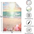 thumbnail image 3 of Coolnut 1 Pack Sandy Beach Kitchen Towels Highly Absorbent, Super Soft Dishcloths 18 x 28 Inches Reusable Quick Drying Tea Towels Set for Home,Kitchen Decor Wash cloth, 3 of 7