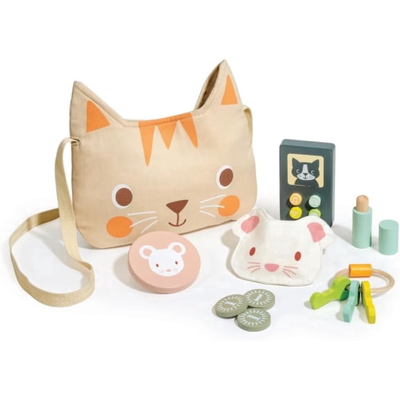 Mentari My Kitten Handbag - 10 Piece Pretend Play Set for Age 3