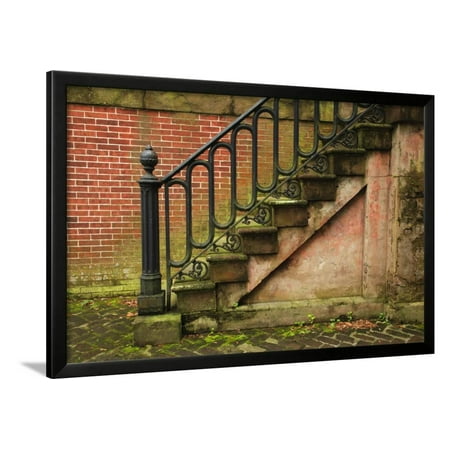 - USA, Georgia, Savannah, Steps in the Historic District Framed Print Wall Art By Joanne Wells