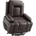thumbnail image 2 of Royalbelle Brown Power Lift Recliner Chair with Massage and Heat, Side Pockets, USB, 2 of 7