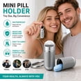 thumbnail image 6 of 1pc Titanium Keychain Pill Case, Waterproof Small Pill Holder for Pills, Travel Pill Container for Purse, 6 of 10