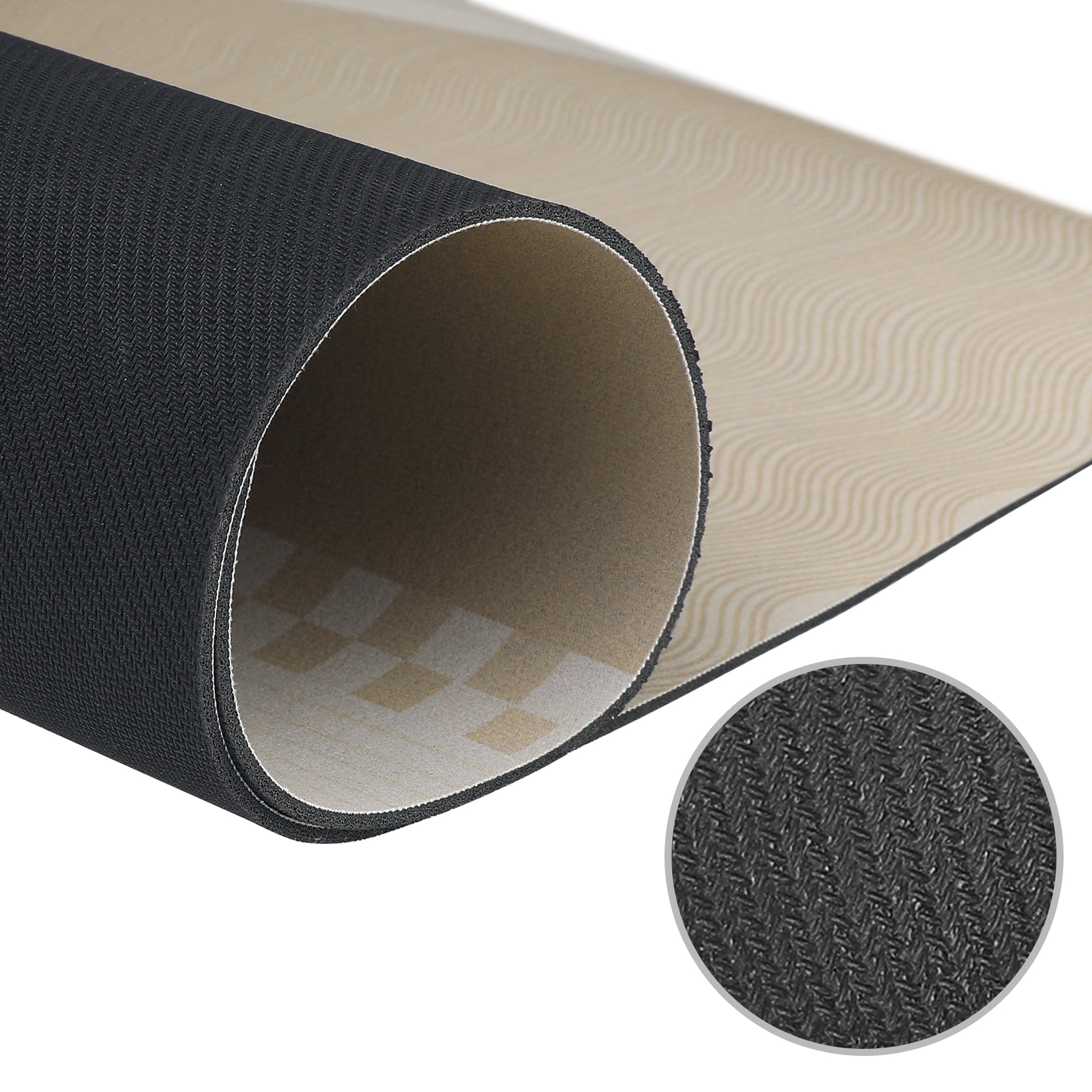 Unique Bargains Modern Soft Comfort Kitchen Rug Absorbent Non Slip Kitchen Mat Washable Brown 20" x 32"