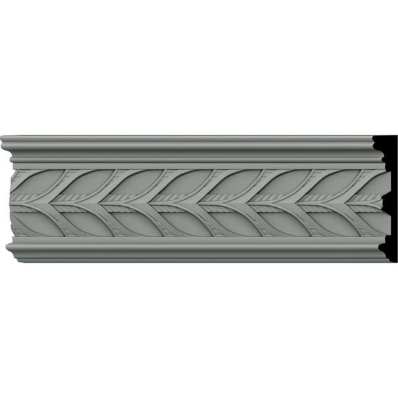 3 1/8"H x 5/8"P x 94 1/2"L Monique Pierced Moulding with Backplate